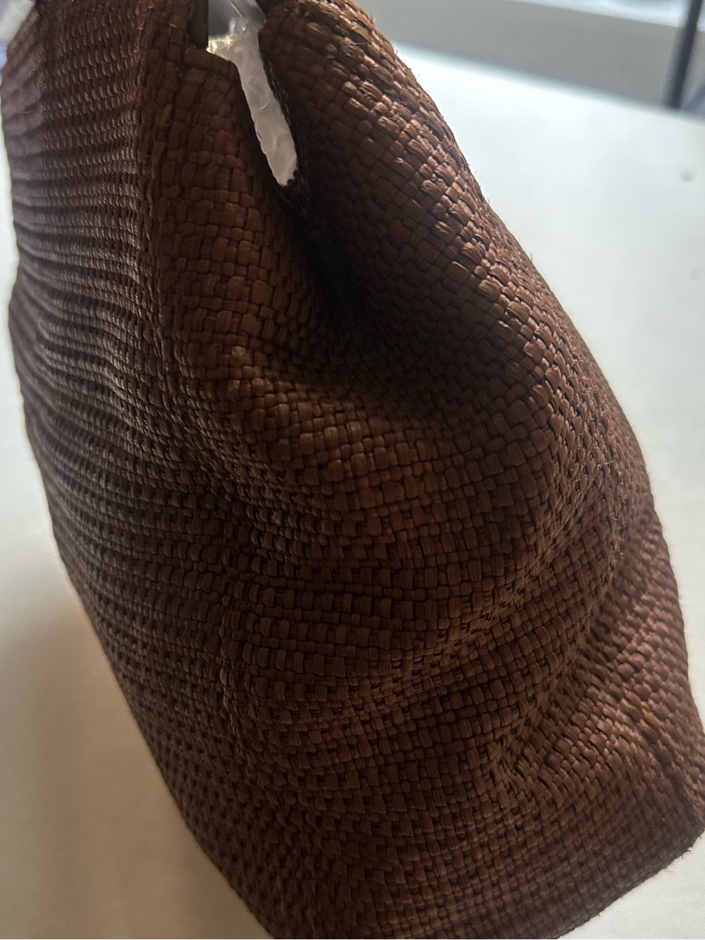 CHANEL Brown Woven Top-Handle Tote - Picture 3 of 16